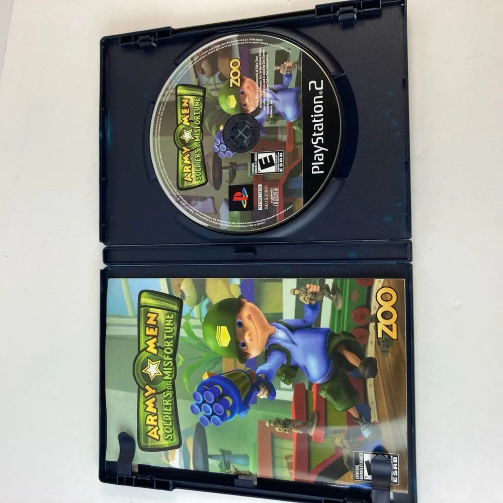 PS2 Army Men: Soldiers of Misfortune Sony Playstation 2 Game with Manual